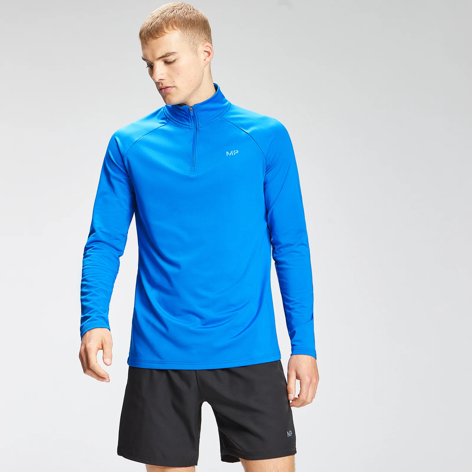 MP Men's Repeat Graphic Training 1/4 Zip - True Blue - XXS Fotografija 1