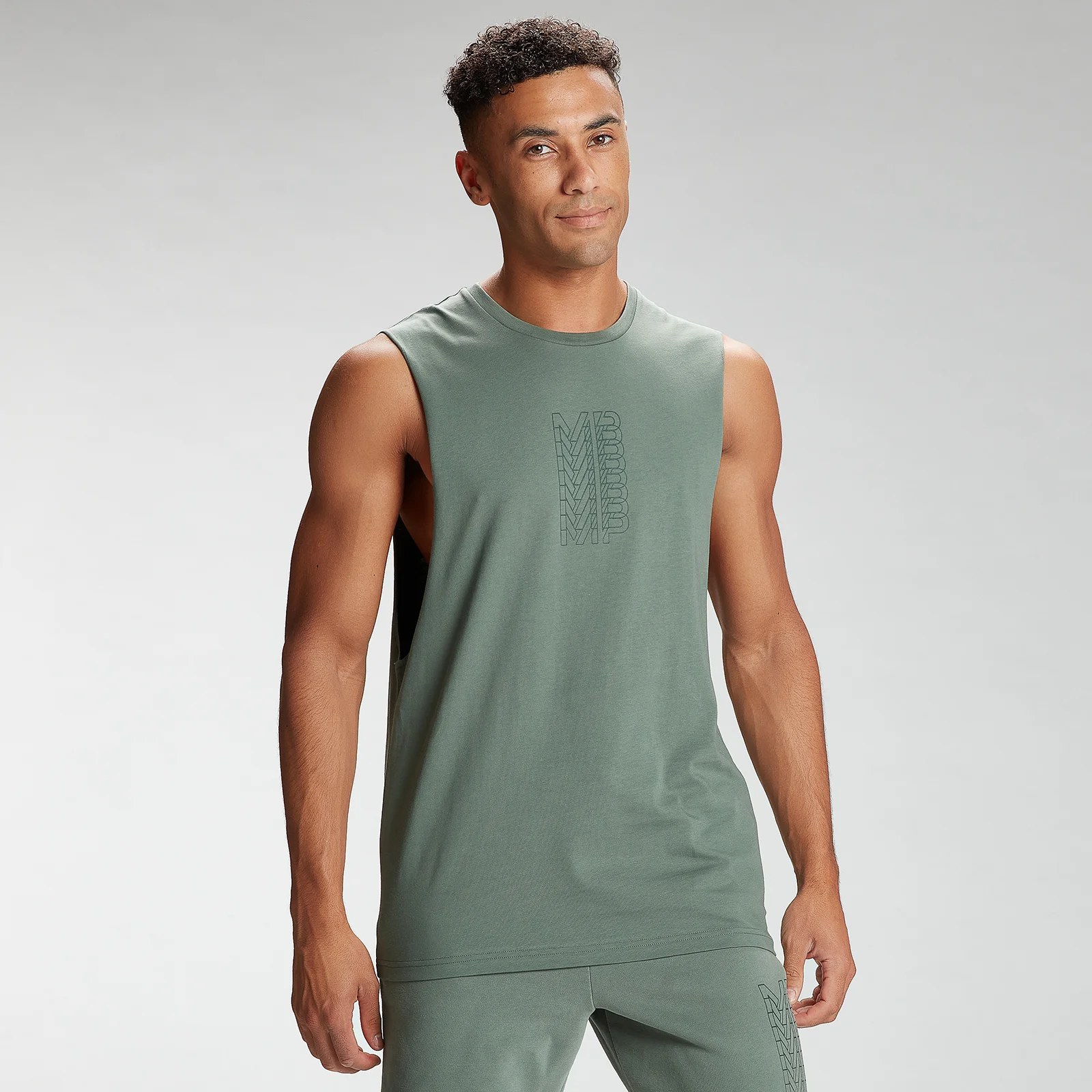 MP Men's Repeat MP Graphic Tank Top - Cactus - XXS Fotografija 1