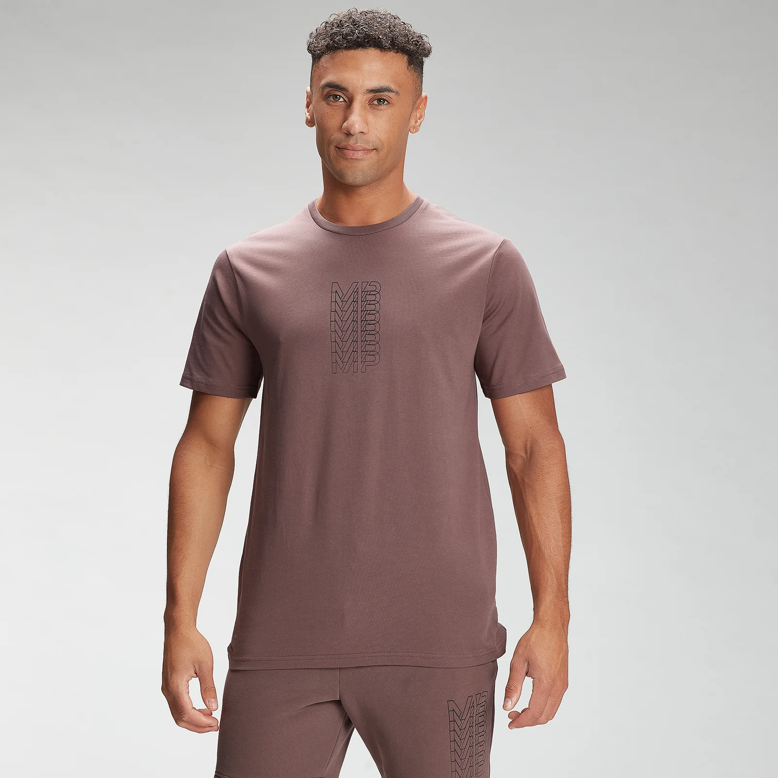 MP Men's Repeat MP Graphic Short Sleeve T-Shirt - Warm Brown - XXS Fotografija 1