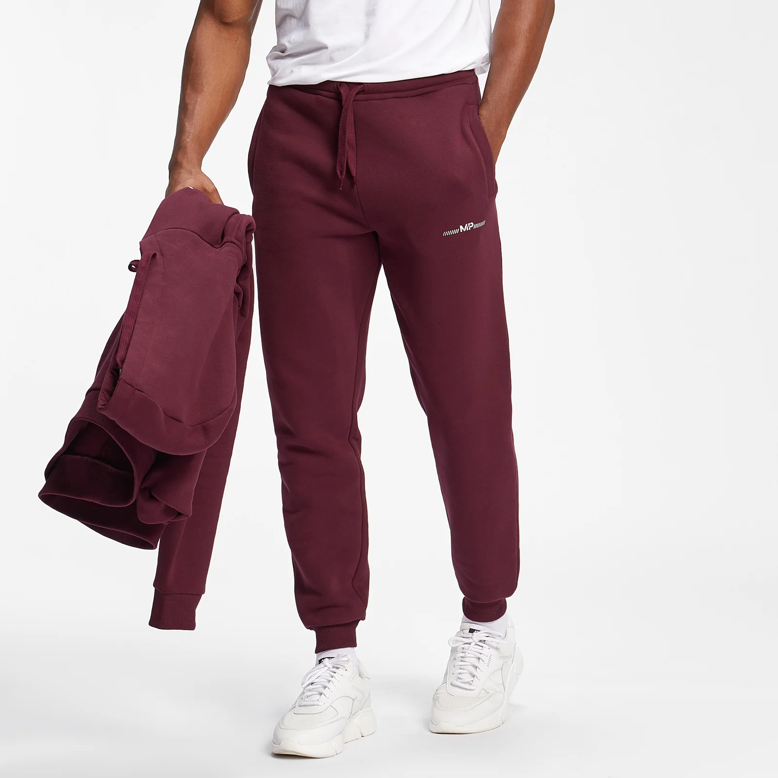MP Men's Mini Mark Graphic Joggers - Merlot - XXS Fotografija 1
