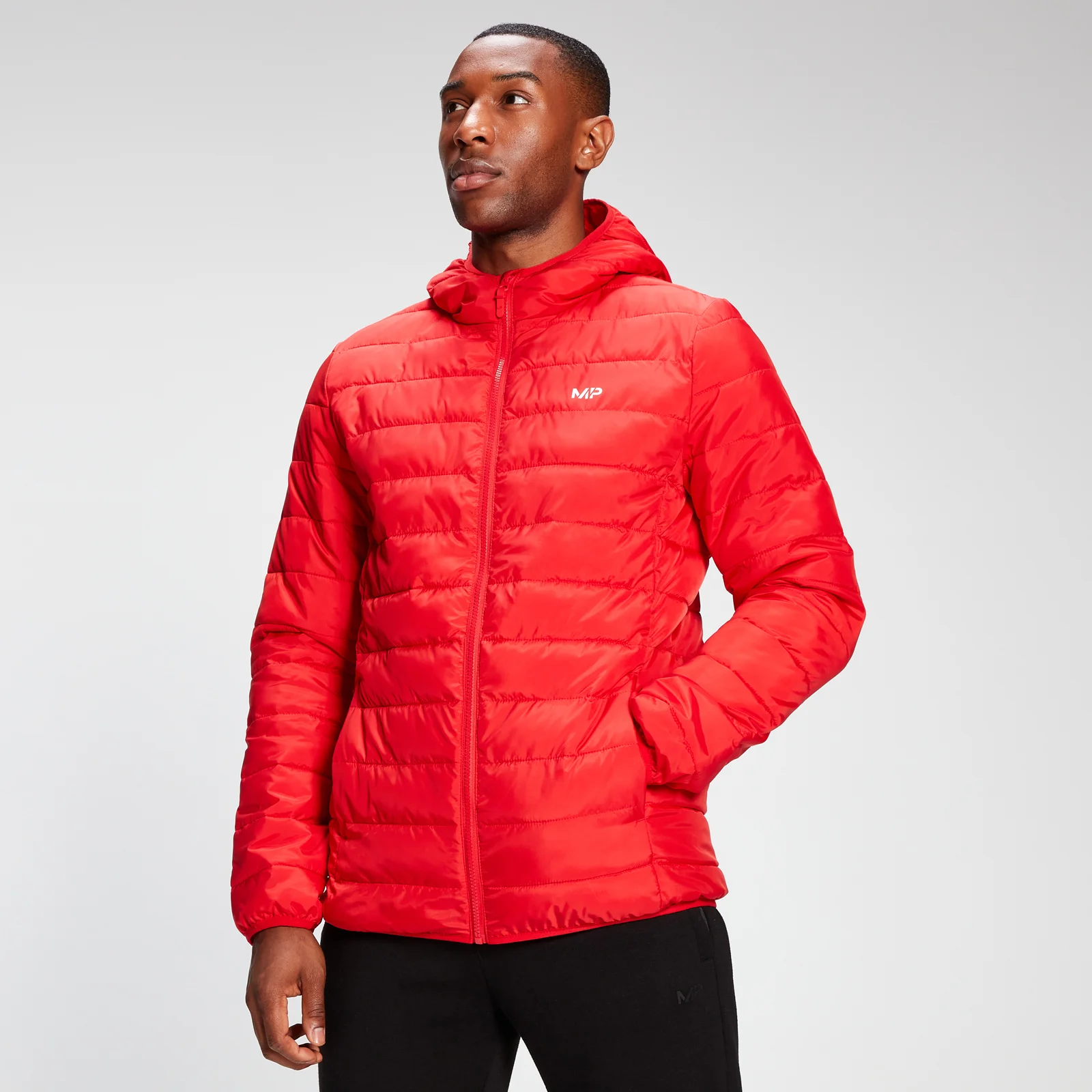 MP Men's Lightweight Hooded Packable Puffer Jacket - Danger - XXS Fotografija 1