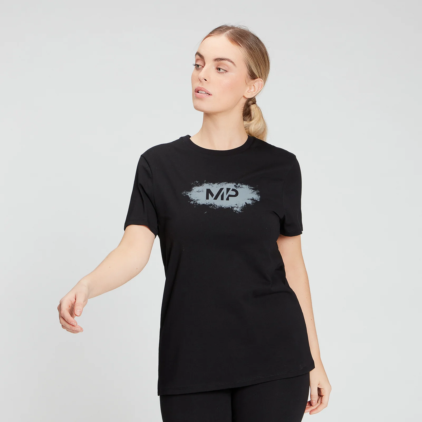 MP Women's Chalk Graphic T-Shirt - Black - XXS Fotografija 1