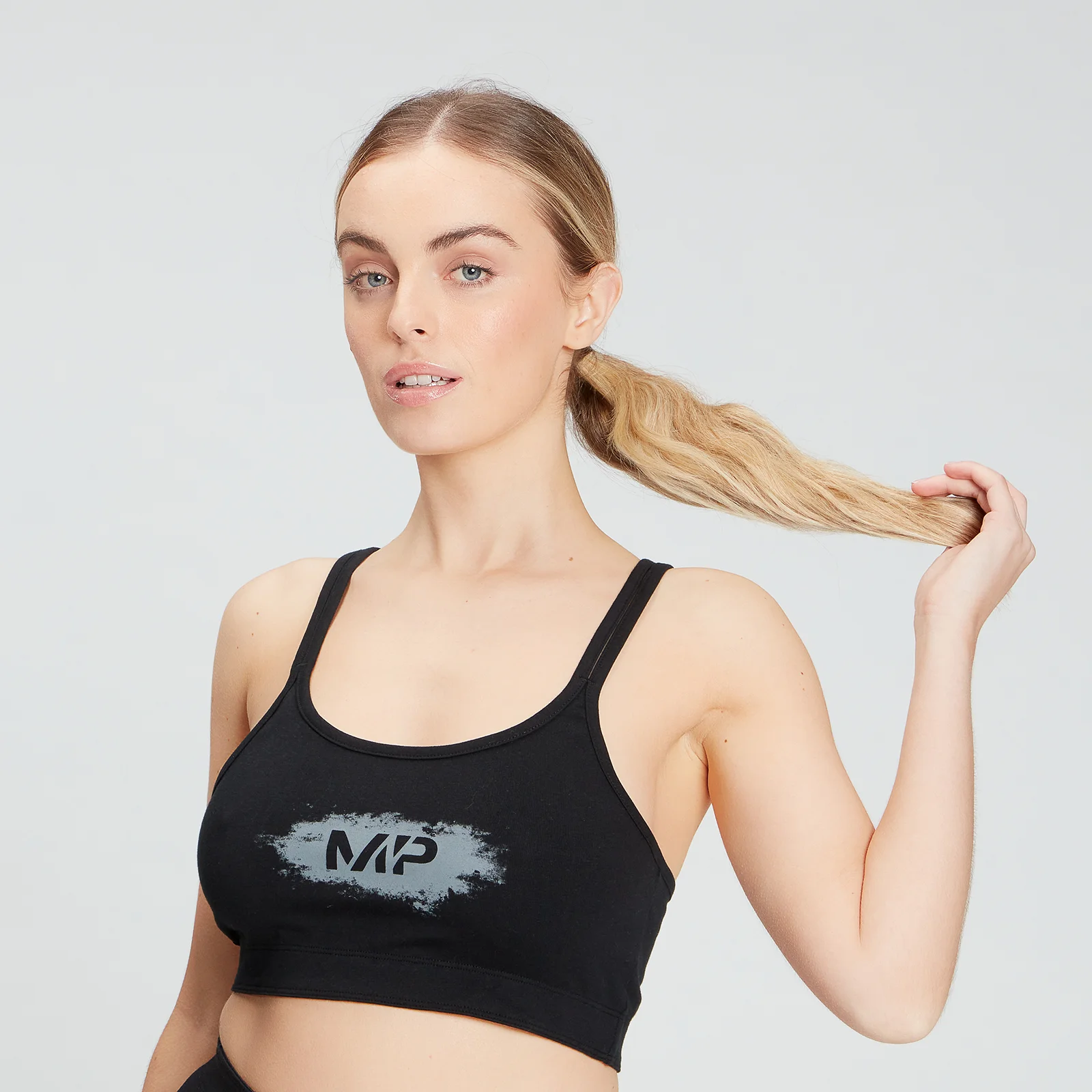 MP Women's Chalk Graphic Sports Bra - Black - XS Fotografija 1