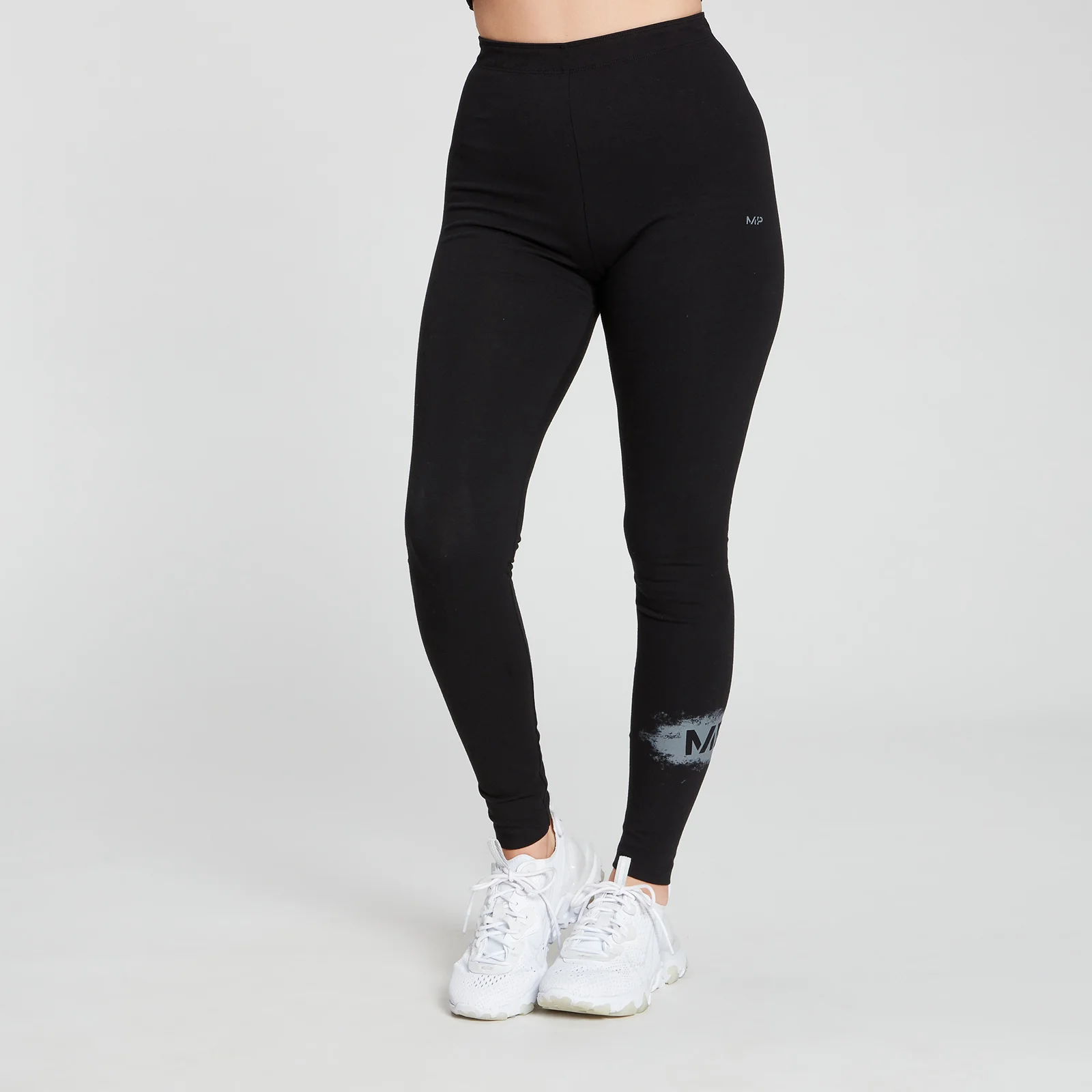 MP Women's Chalk Graphic Leggings - Black - XXS Fotografija 1