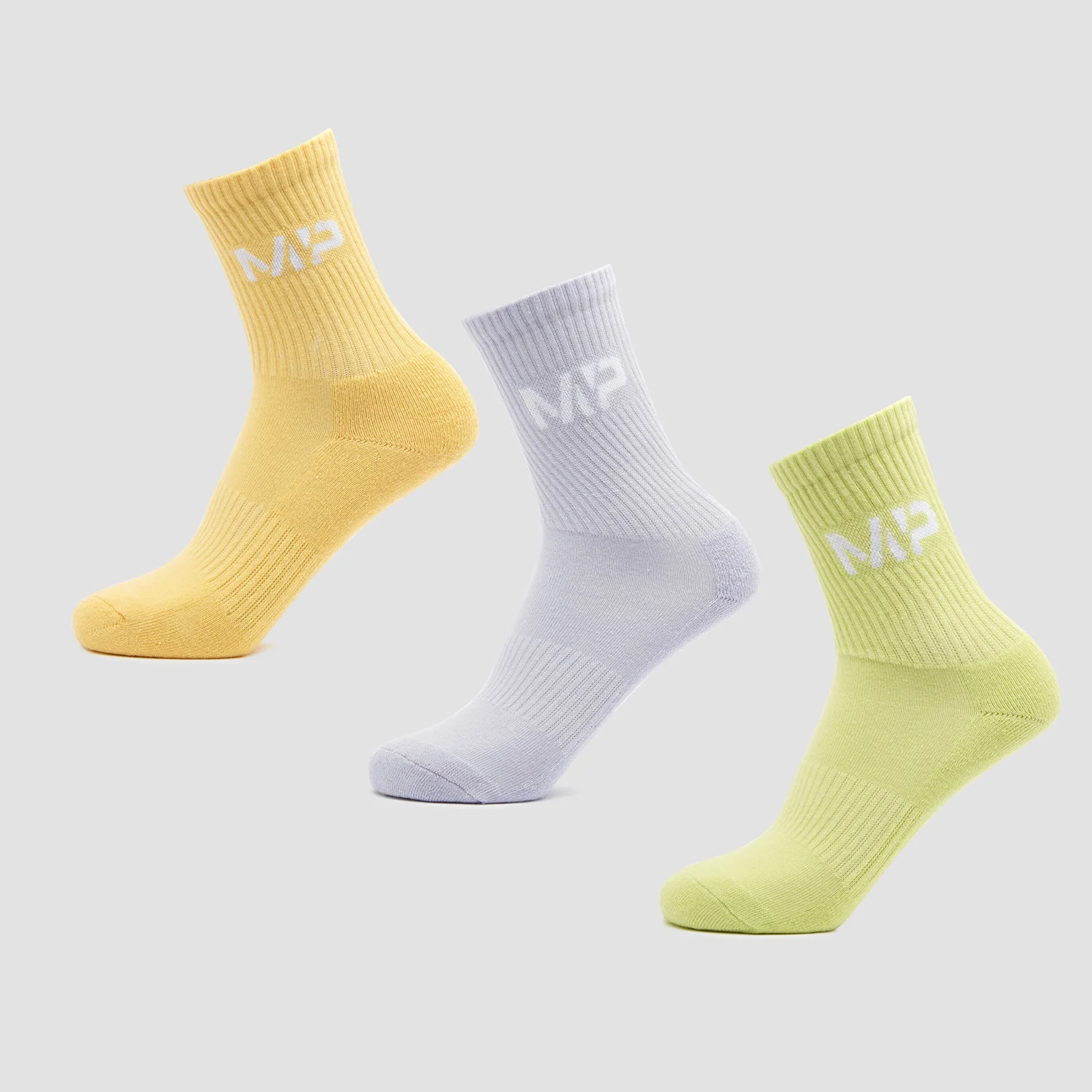 MP Women's Neon Brights Crew Socks (3 Pack) Butterfly/Banana/Lavender - UK 3-6 Fotografija 1