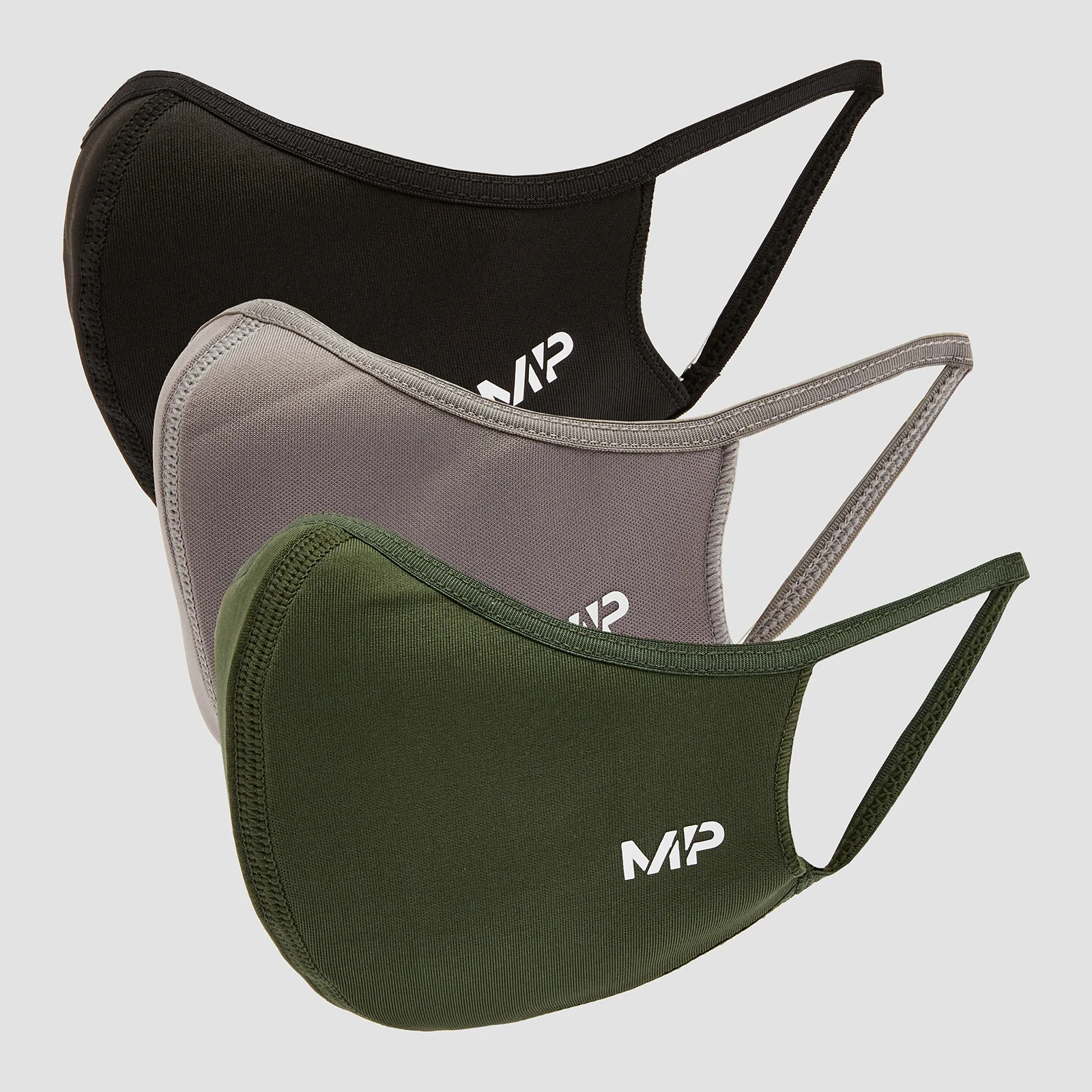 MP Curve Mask (3 Pack) - Black/Leaf Green/Carbon - S/M Fotografija 1