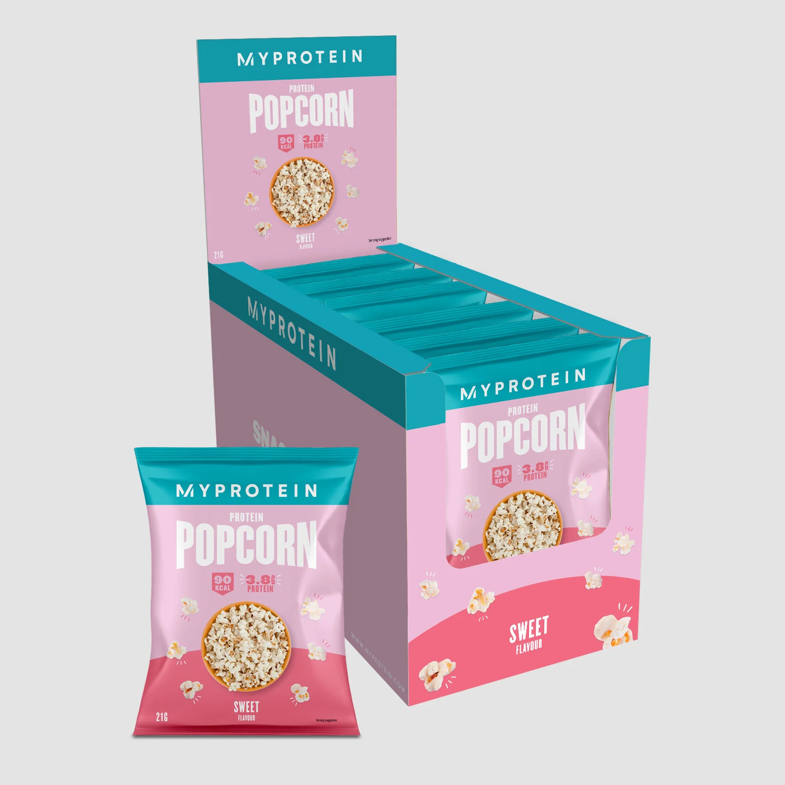 Protein Popcorn (proteinske kokice) - 6 x 21g - Sweet Fotografija 1