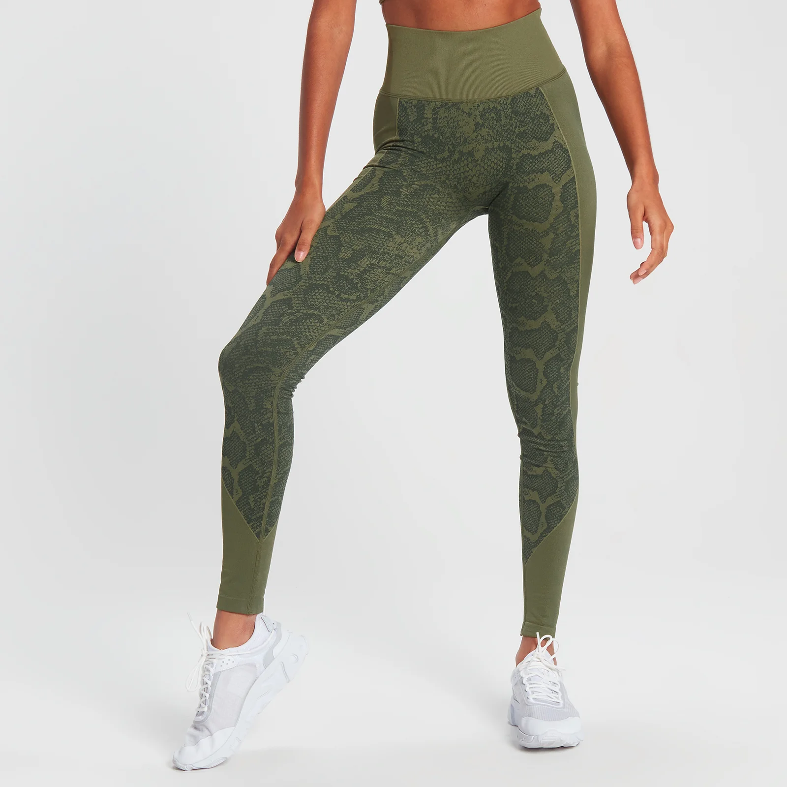 MP Snake Seamless Leggings - Green - XS Fotografija 1