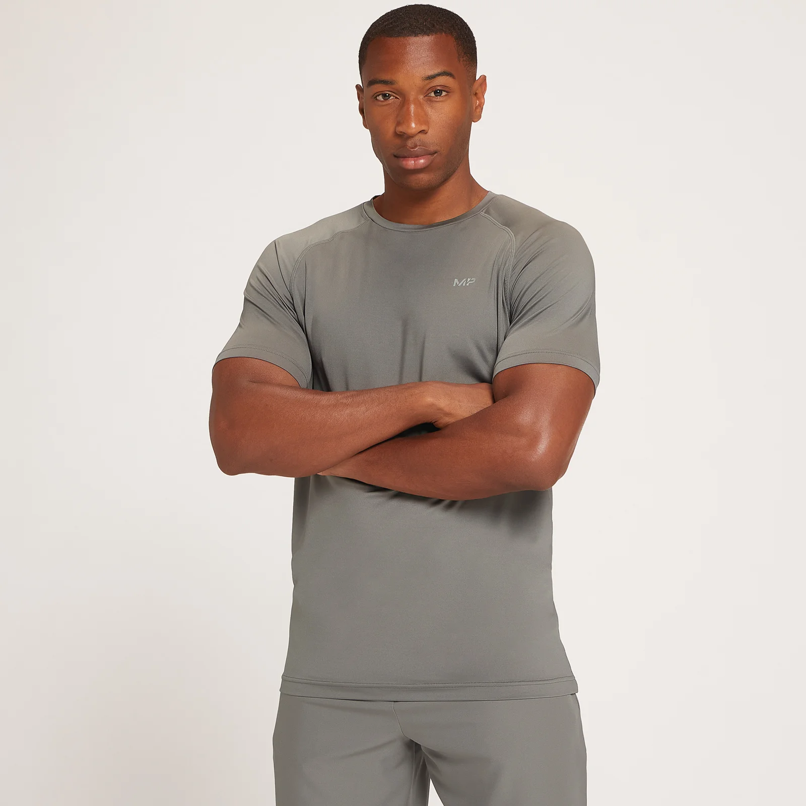 MP muška majica kratkih rukava za trening Repeat Graphic – Carbon - XXS Fotografija 1