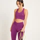 MP ženski sportski grudnjak s križnim detaljem na leđima Tempo – ljubičasti