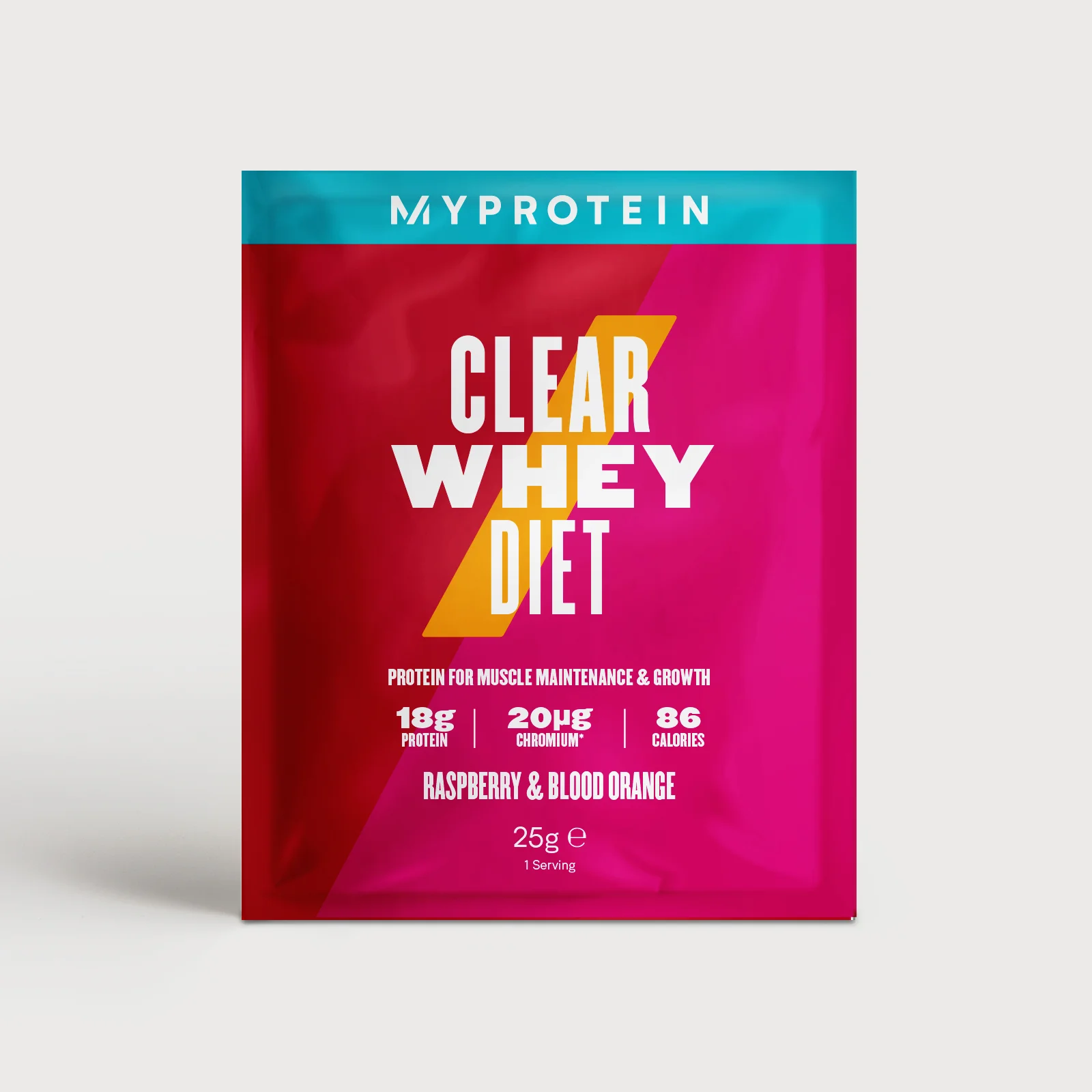 Myprotein Clear Diet Whey (Sample) - 25g - Raspberry & Blood Orange Fotografija 1