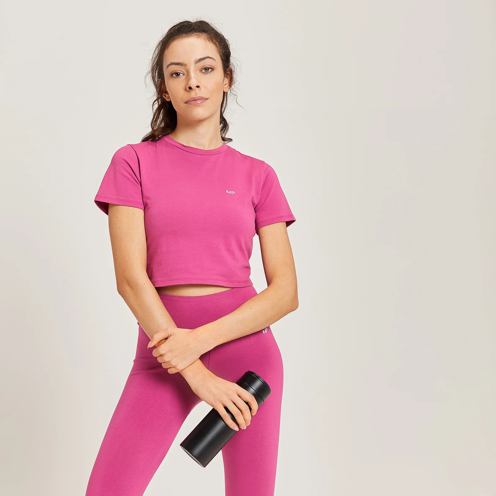 MP Ženska odrezana majica koja prianja uz tijelo – Sangria - XXS Fotografija 1