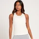 MP ženska rebrasta majica bez rukava Essential – Ecru