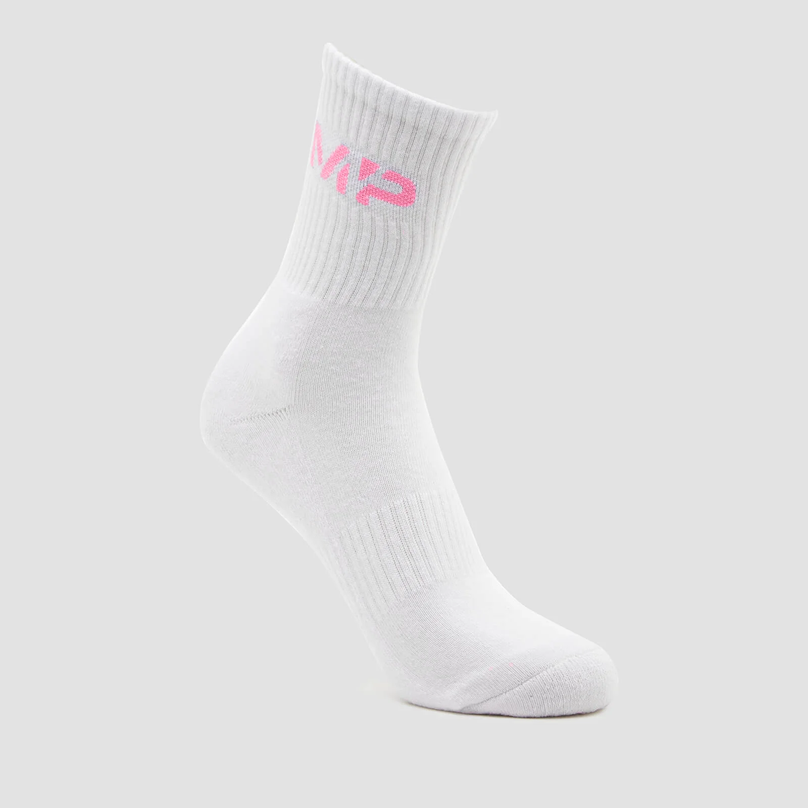 MP Essential Crew Socks Unisex - White/Candy Floss - UK 2-5 Fotografija 1