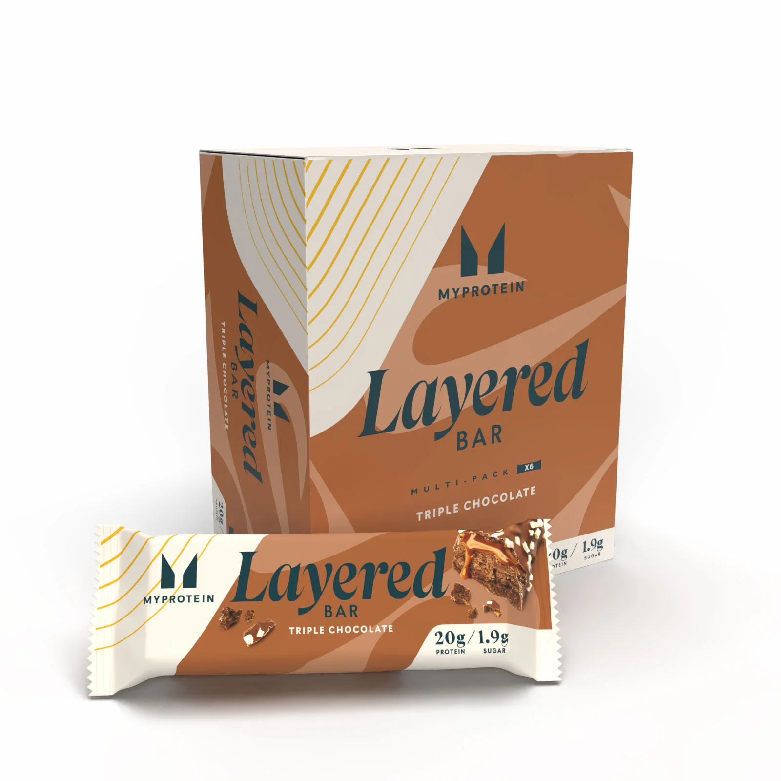 Proteinska pločica u 6 slojeva - 6 x 60g - Triple Chocolate Fudge Fotografija 1