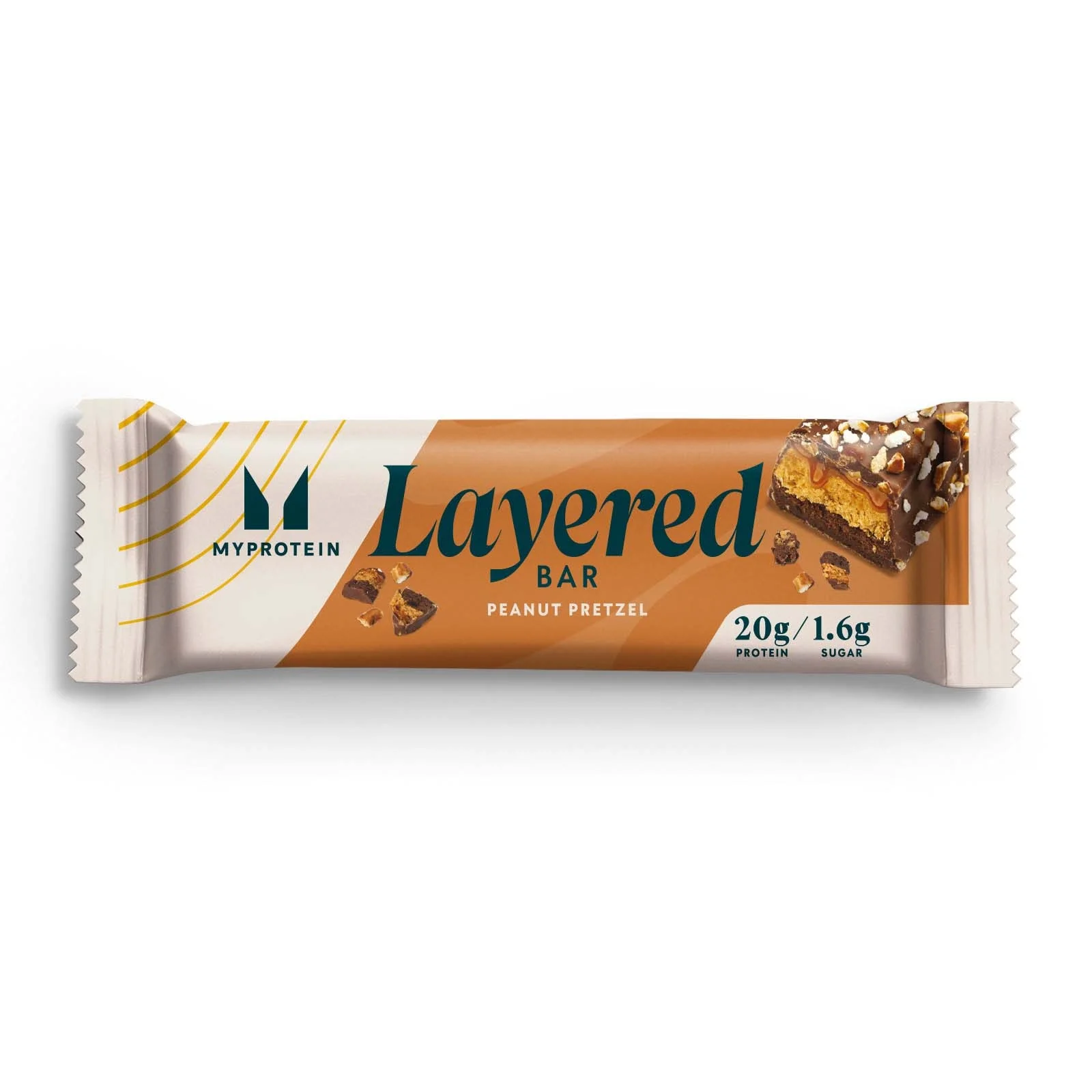 Myprotein 6-Layer Protein Bar (Sample) - Chocolate Peanut Pretzel Fotografija 1