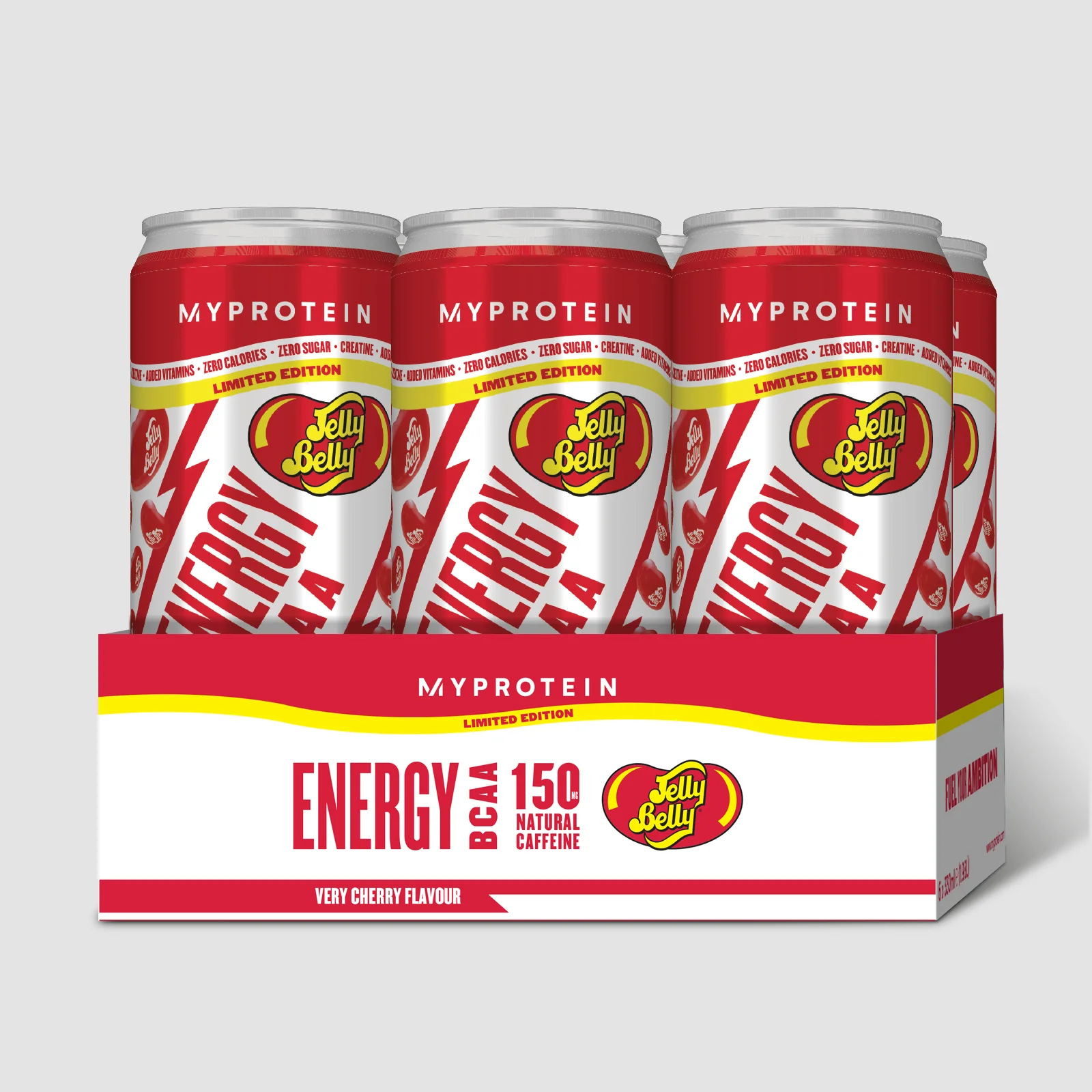 BCAA Energetsko piće – Jelly Belly® - 6 x 330ml - Very Cherry Fotografija 1
