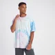 MP Crayola Tie Dye majica, predimenzionirani kroj - bijela/Multi