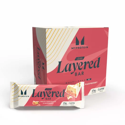 Tanka pločica u slojevima - 6 x 40g - White Chocolate and Raspberry