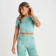 MP ženska skraćena majica bez šavova kratkih rukava Shape – Dusk Blue Tie Dye