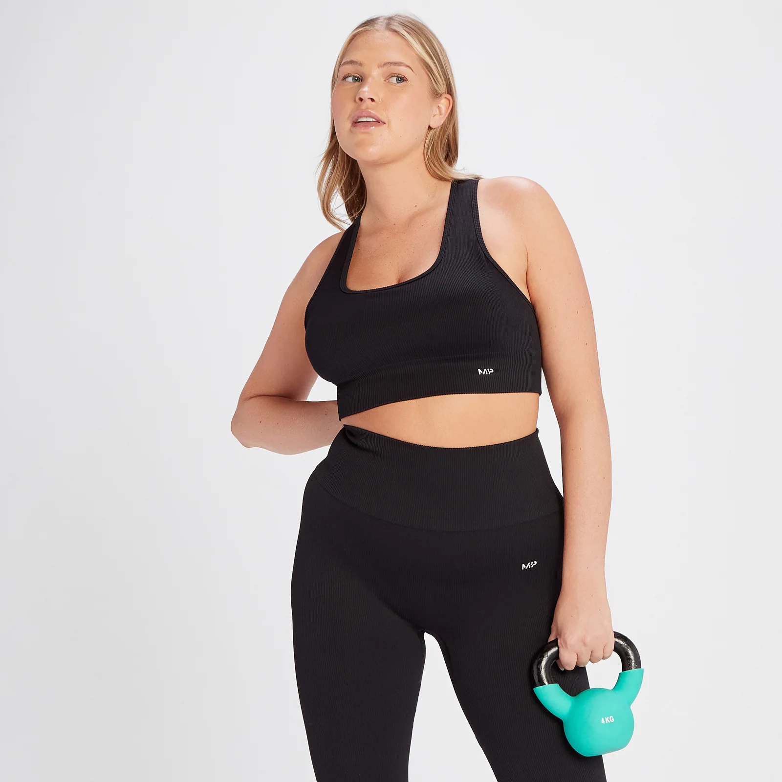 MP Women's Tempo Rib Seamless Bra - Black - XS Fotografija 1