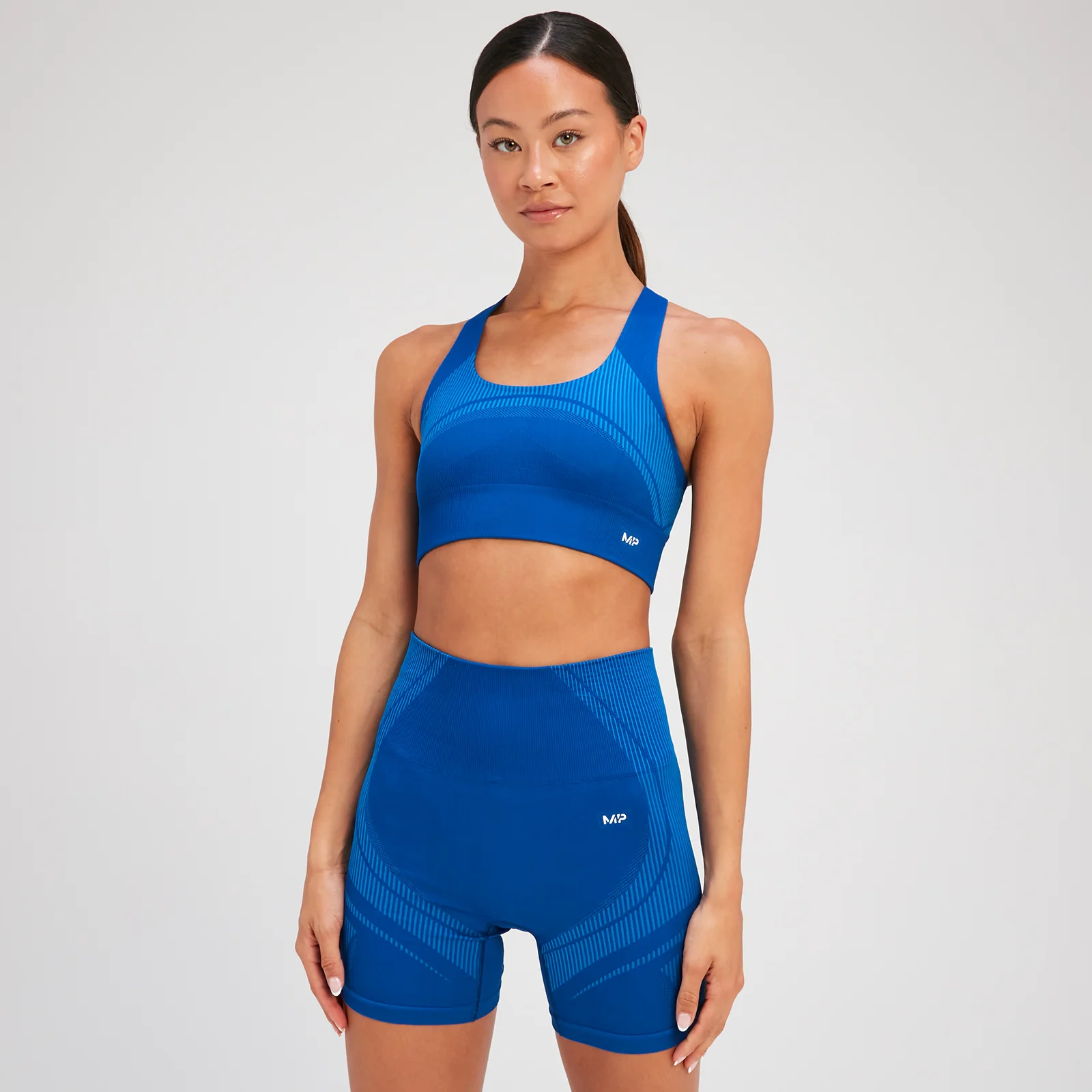 MP ženski bešavni sportski grudnjak Tempo Ultra – Surf Blue - XS Fotografija 1