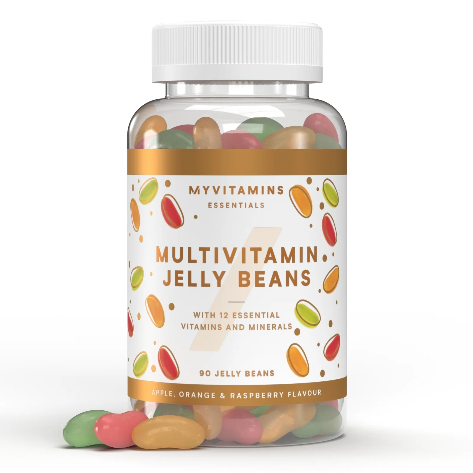 Multivitaminski Jelly Beans - 30servings - Apple, Orange & Raspberry Fotografija 1