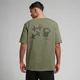 MP muška predimenzionirana majica Tempo Graphic – Olive Green