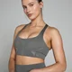MP ženski sportski grudnjak Tempo Ultra Geometric Crop - Carbon