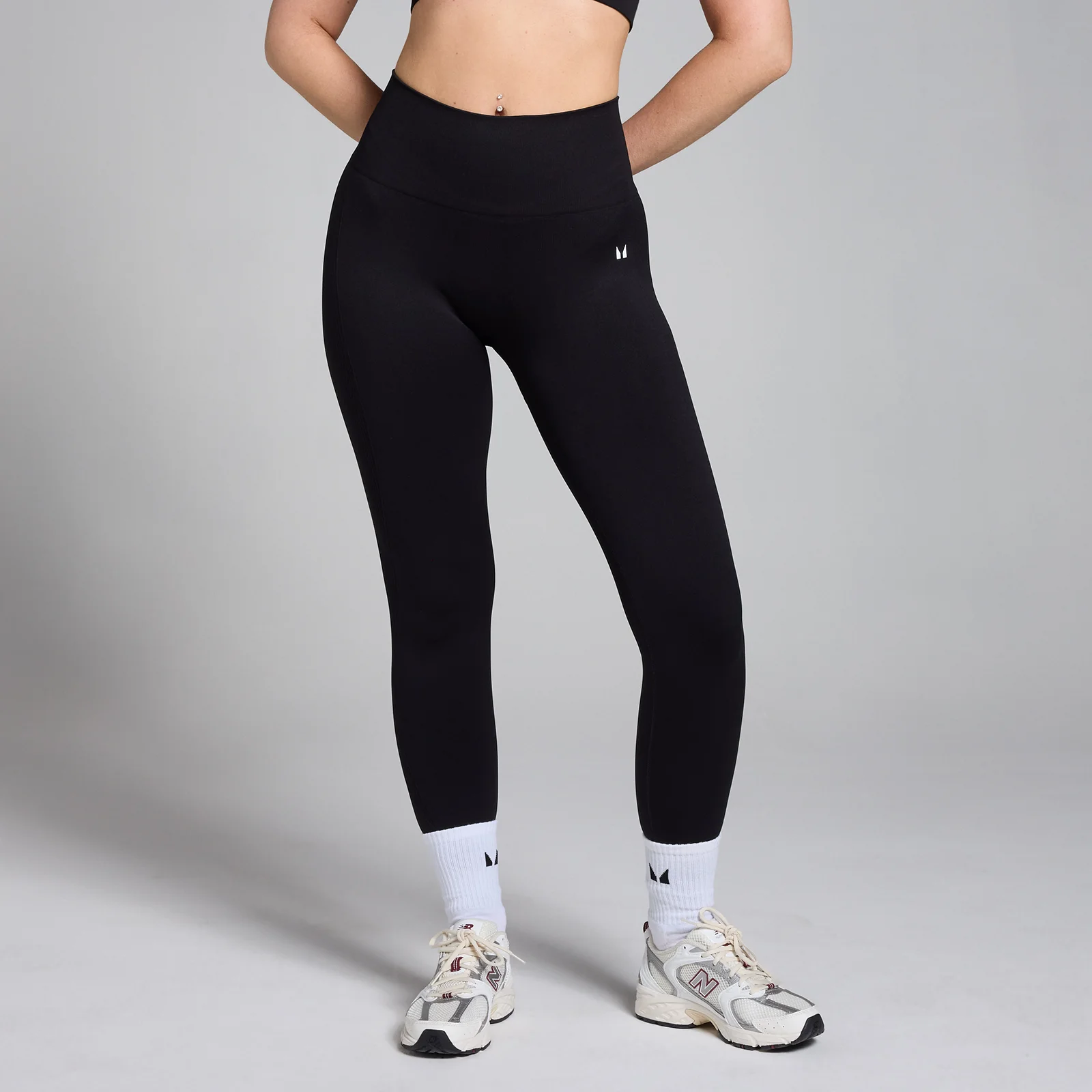 MP Women's Shape Seamless Leggings - Black - XXS Fotografija 1