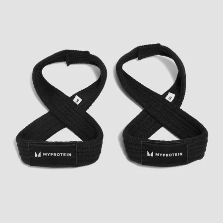 Myprotein Figure of 8 trake za podizanje - crne