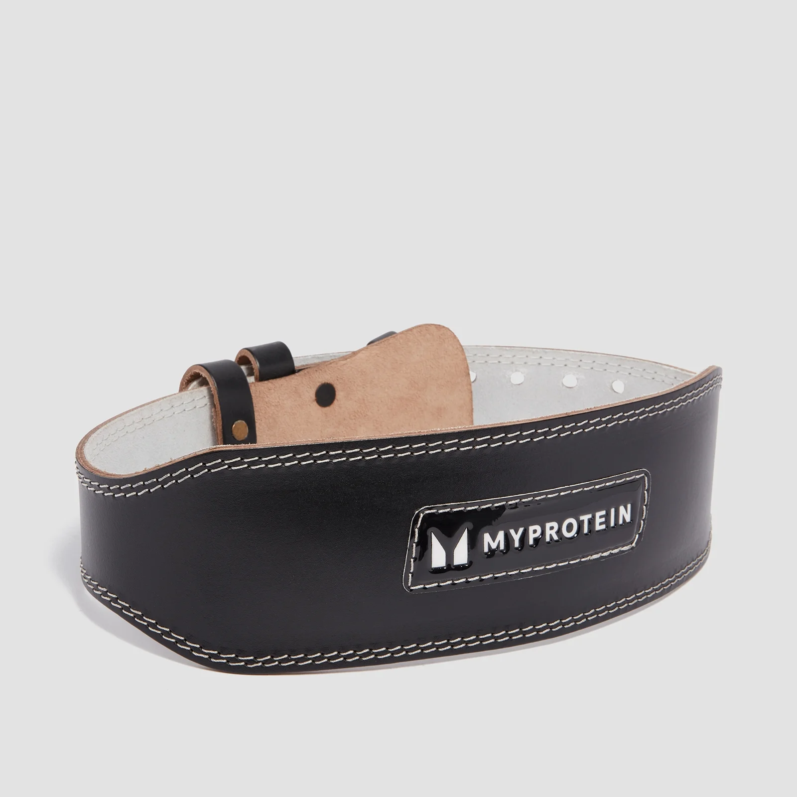 Myprotein kožni pojas za dizanje - crni - Large (32-40 Inch) Fotografija 1