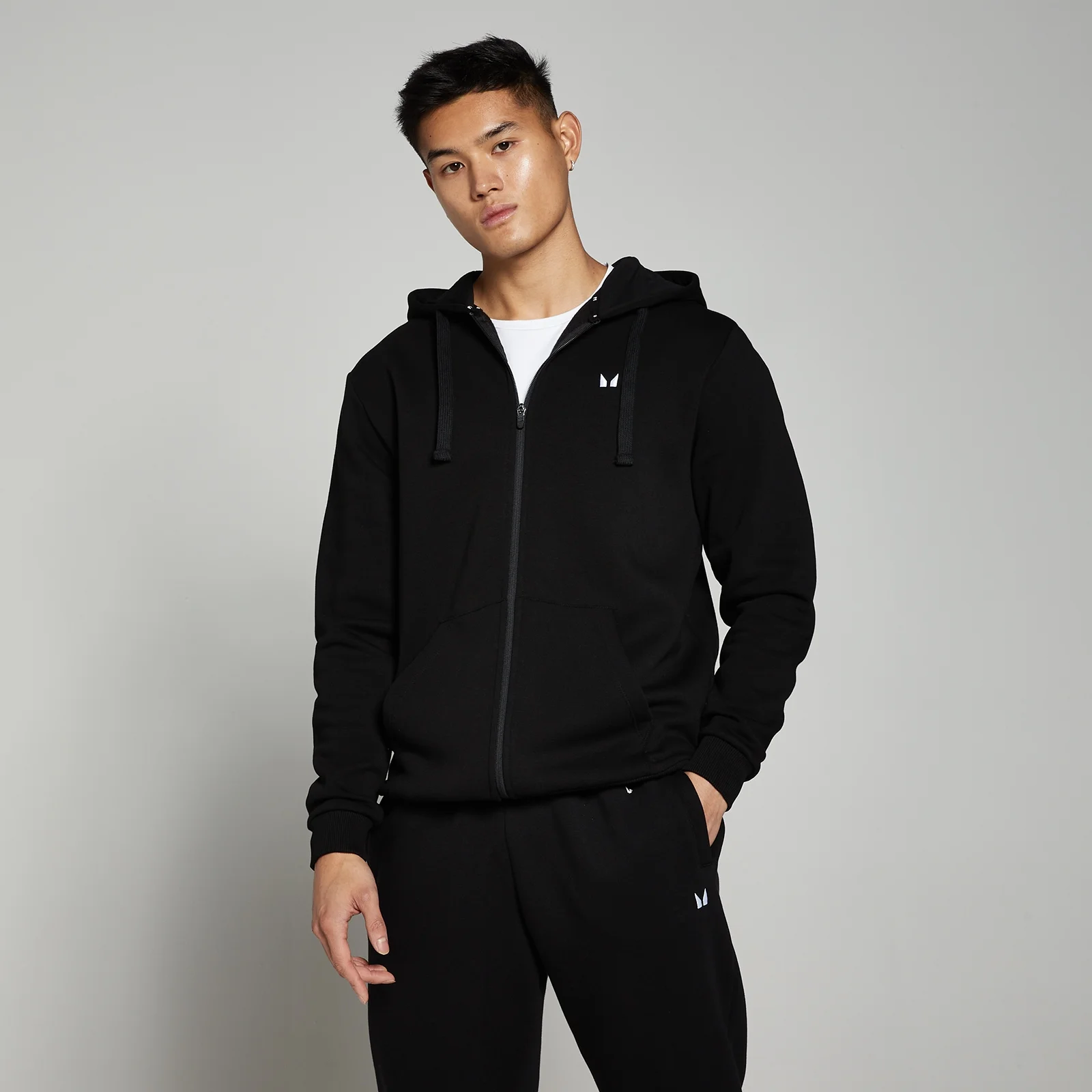 MP Men's Rest Day Zip Through Hoodie - Black - XXS Fotografija 1