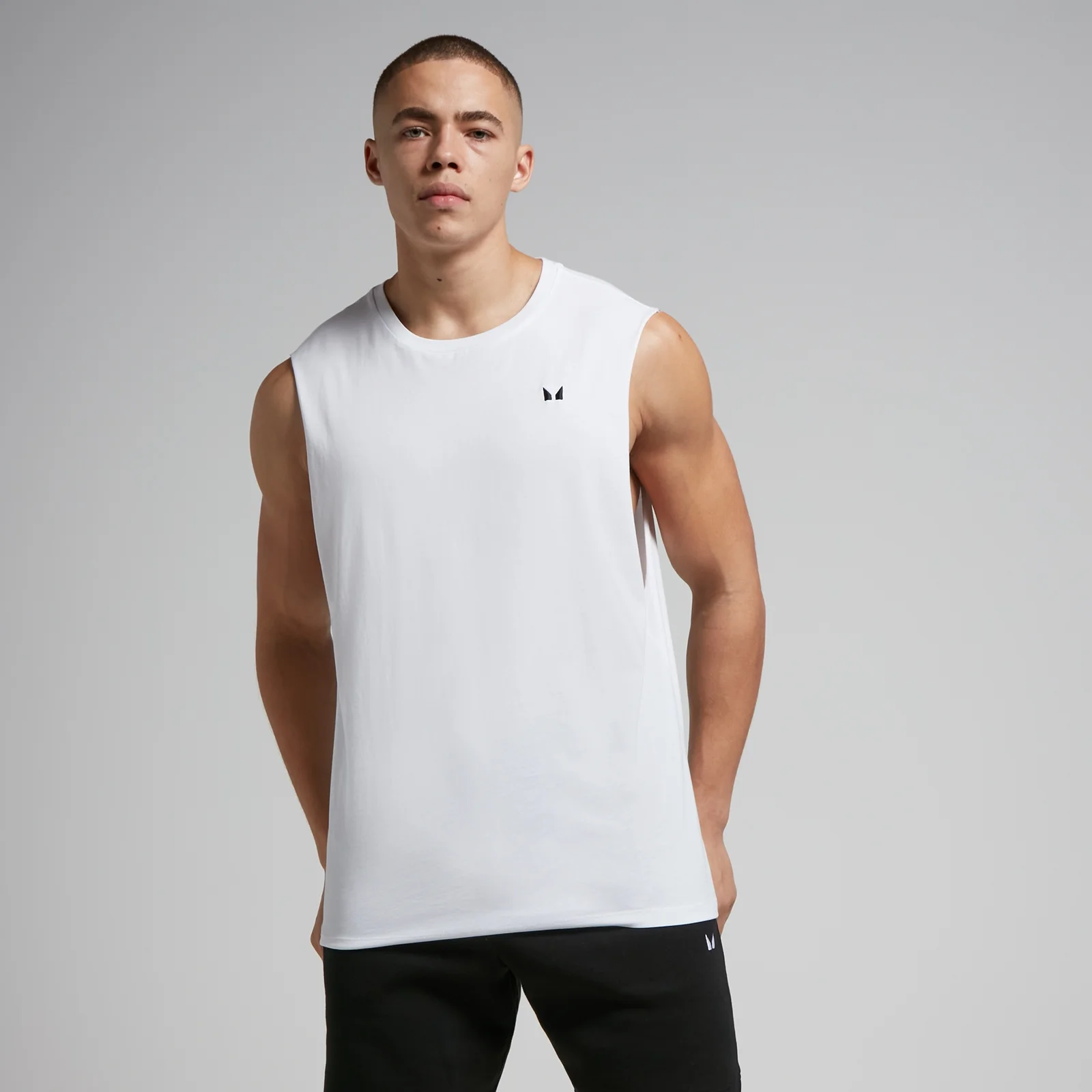 MP Men's Rest Day Drop Armhole Tank Top - White - XS Fotografija 1