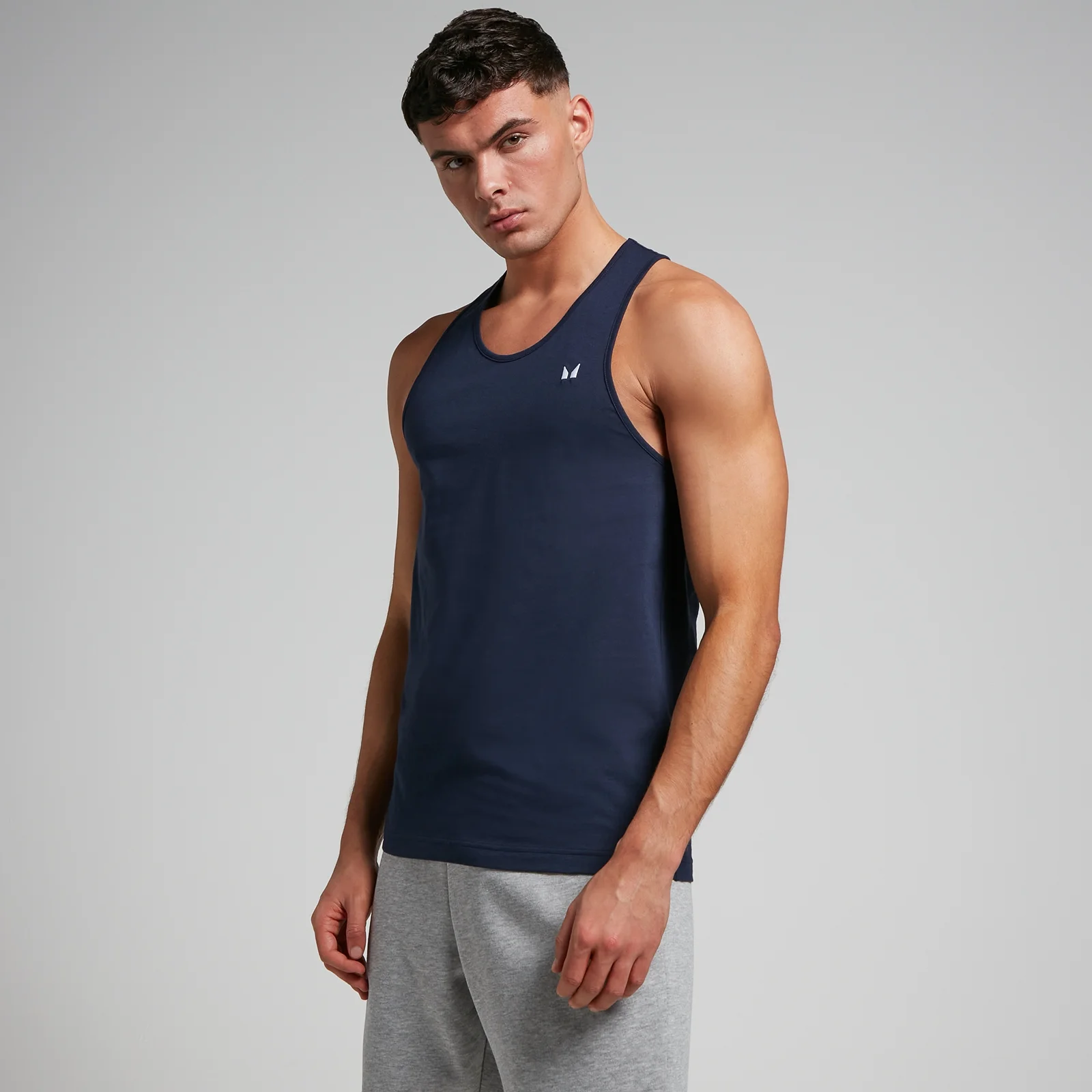 MP Men's Cotton Vest - Navy - M Fotografija 1