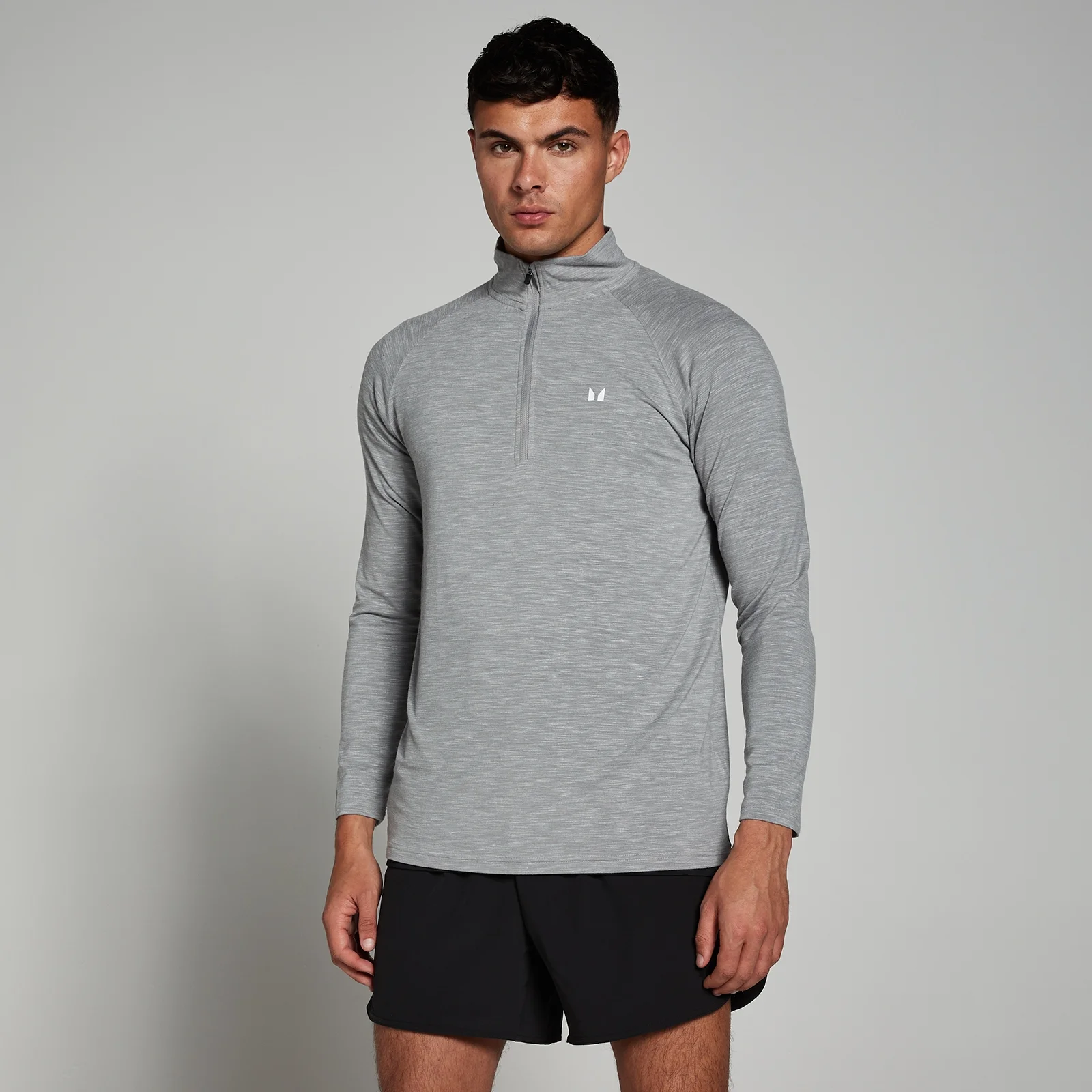 MP muška majica Performance 1/4 Zip - Chrome Marl - XXS Fotografija 1