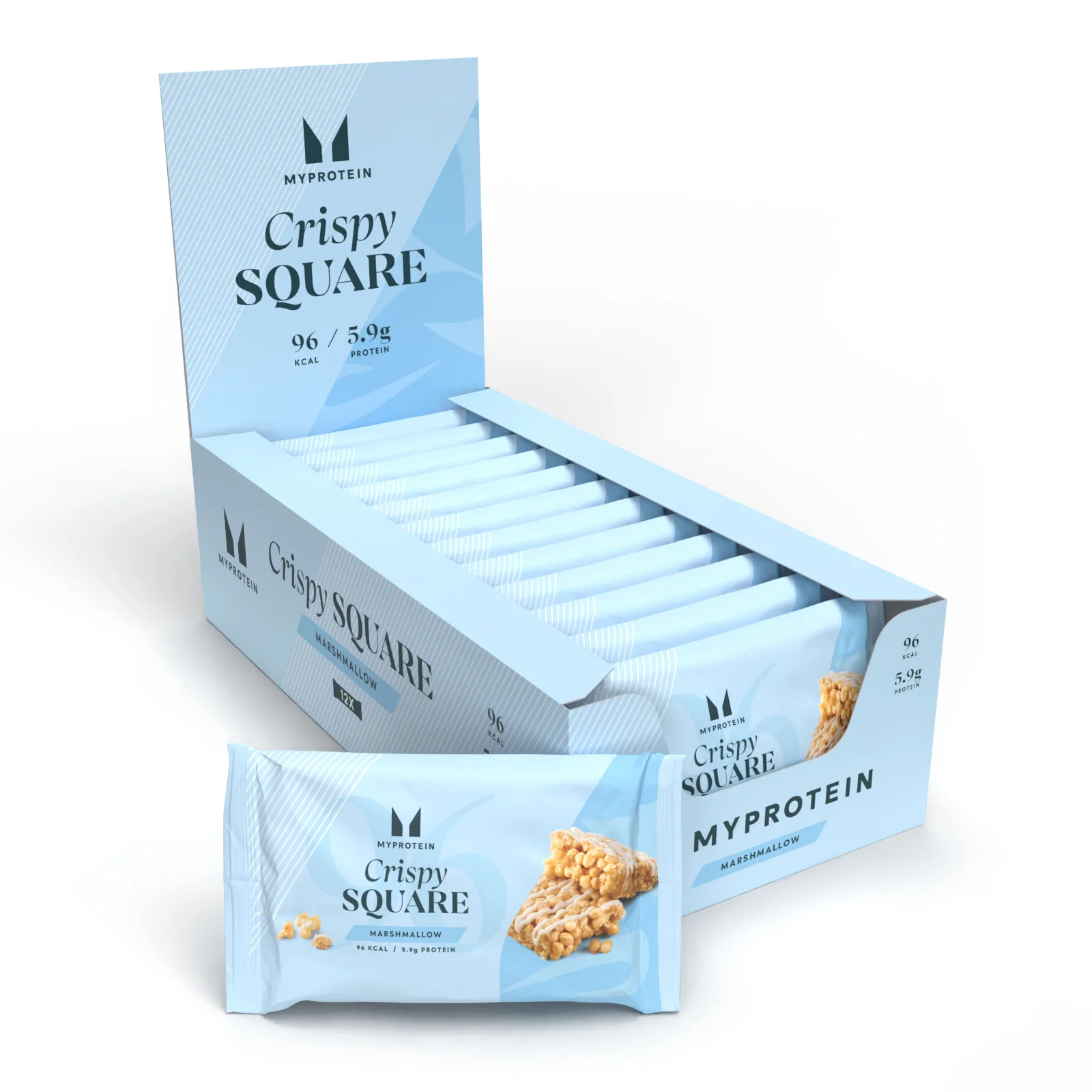 Crispy Square - 12 x 30g - Marshmallow Fotografija 1