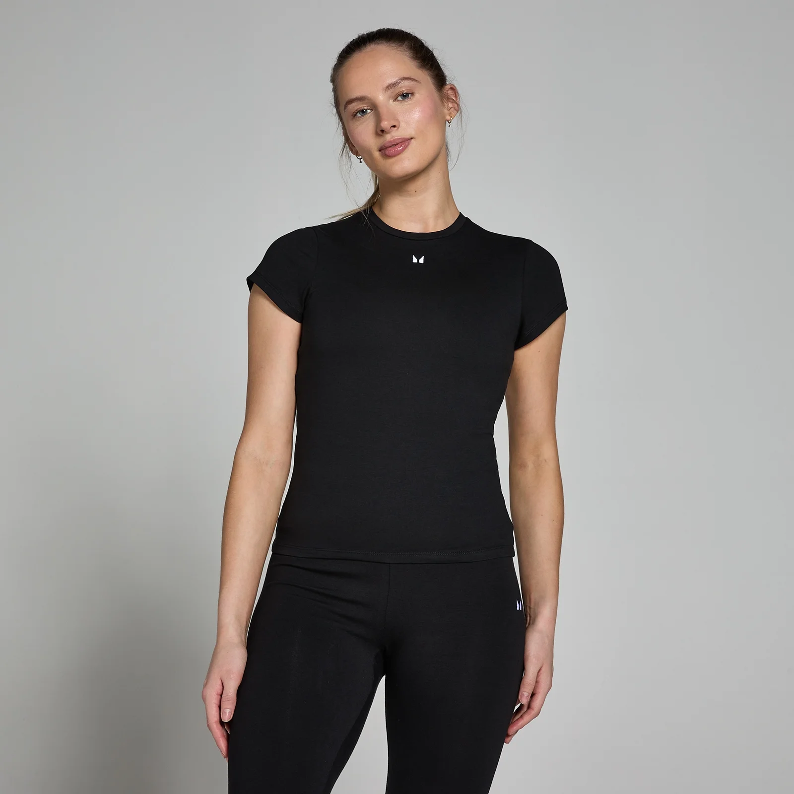 MP ženski top Basics body fit – crna - XXS Fotografija 1