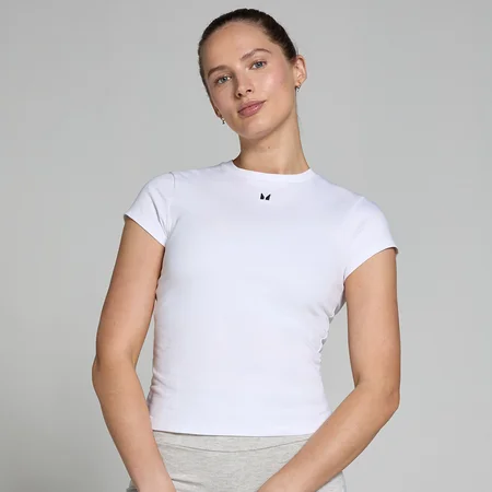 MP ženski top Basics body fit – bijeli