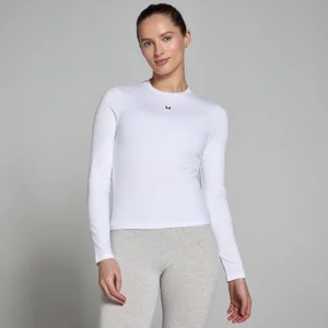MP Women's Basic Body Fit Long Sleeve T-Shirt - White - Size M