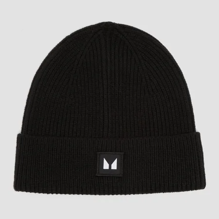 MP beanie pletena kapa – crna