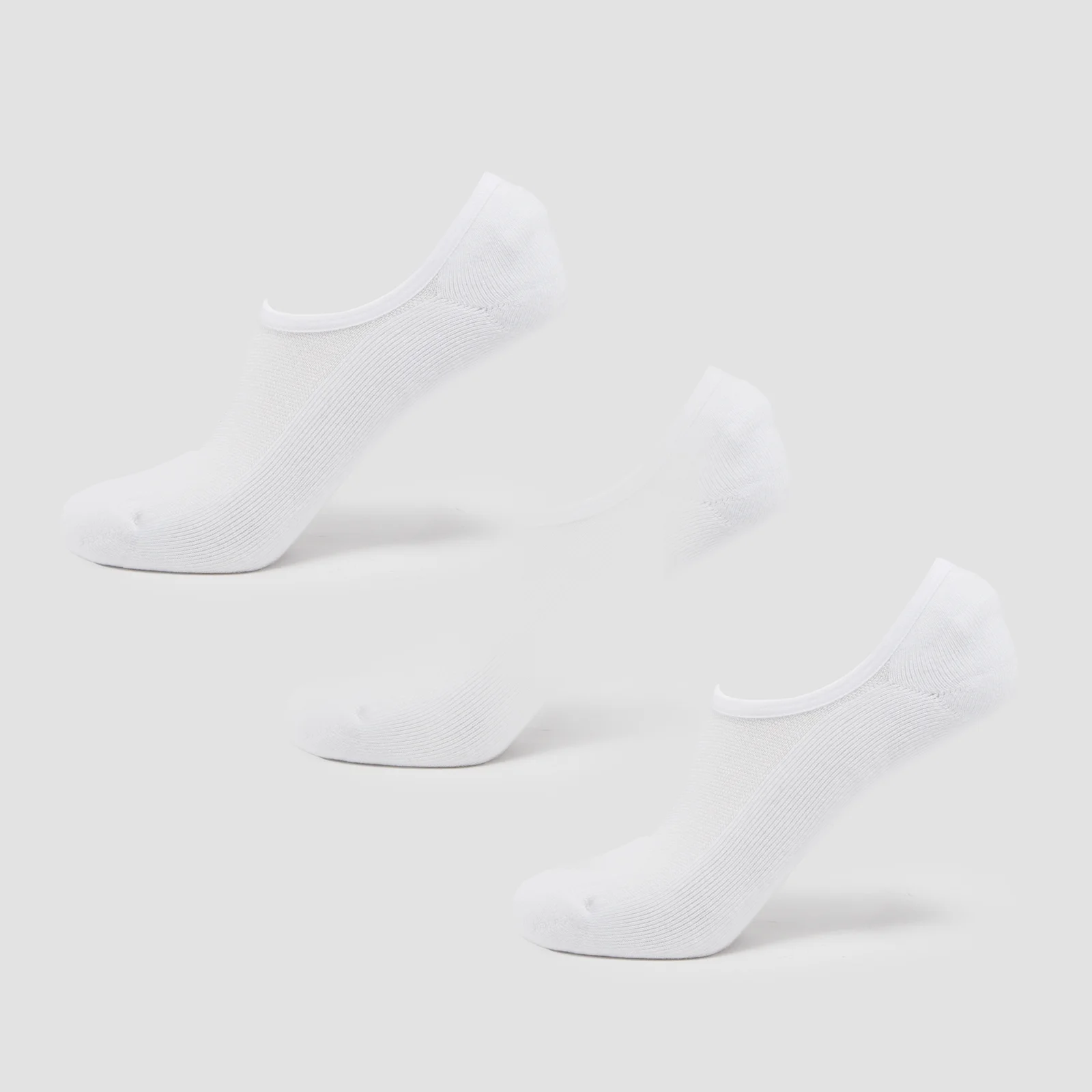 MP Unisex Invisible Socks (3 Pack) - White - UK 9-11 Fotografija 1