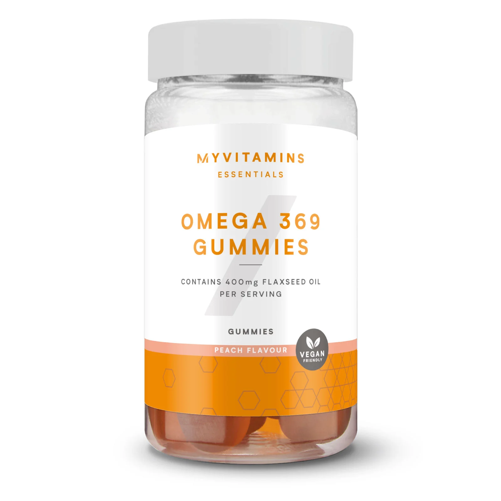 Omega 3 6 9 Gumeni bomboni - 60gummies - Peach Fotografija 1
