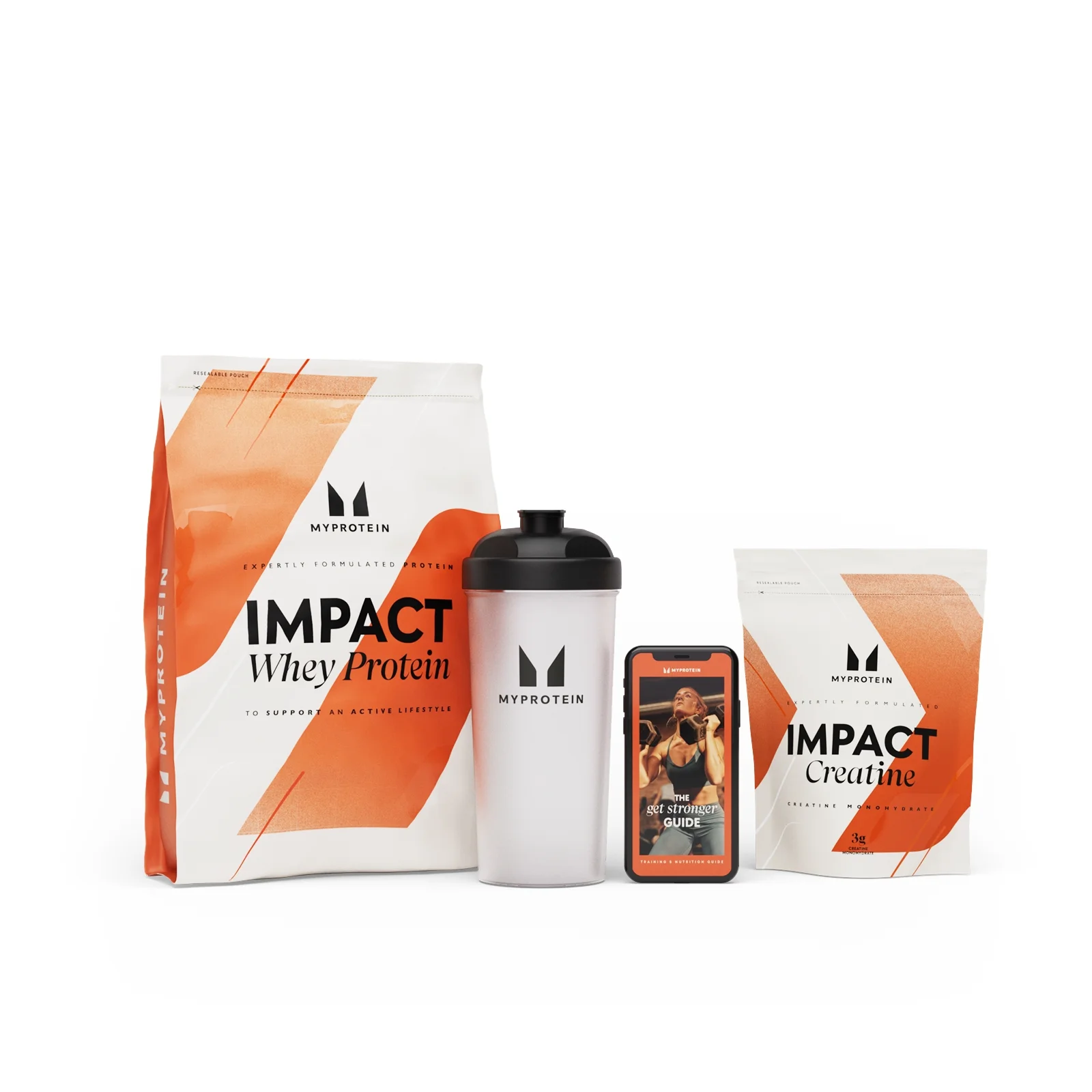 Paket Get Stronger - Strawberry (Vegan) - Unflavoured Fotografija 1