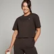 MP Ženska Basic Boxy Crop majica - Coffee