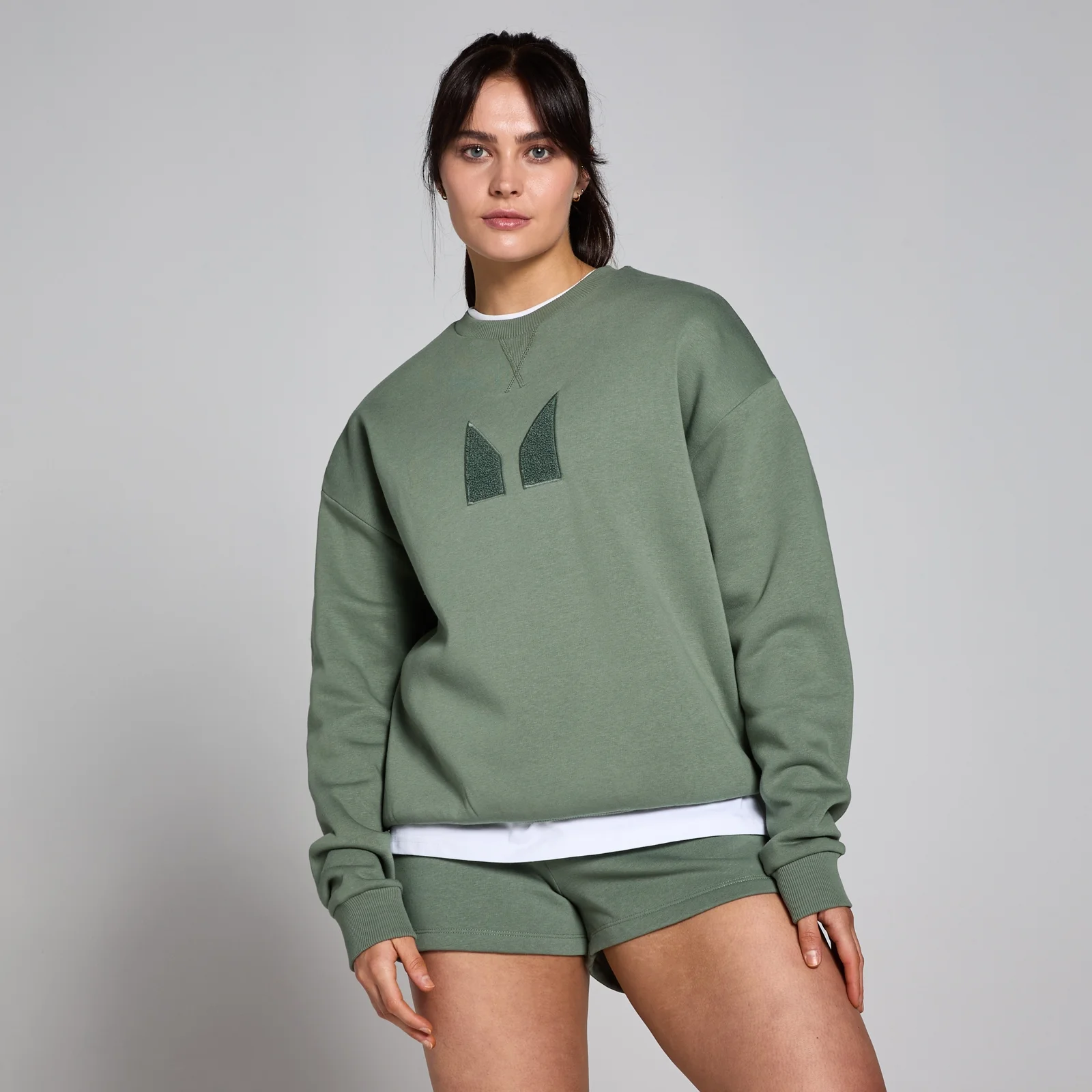 MP ženska majica velikih dimenzija Tempo - Moss Green - S Fotografija 1