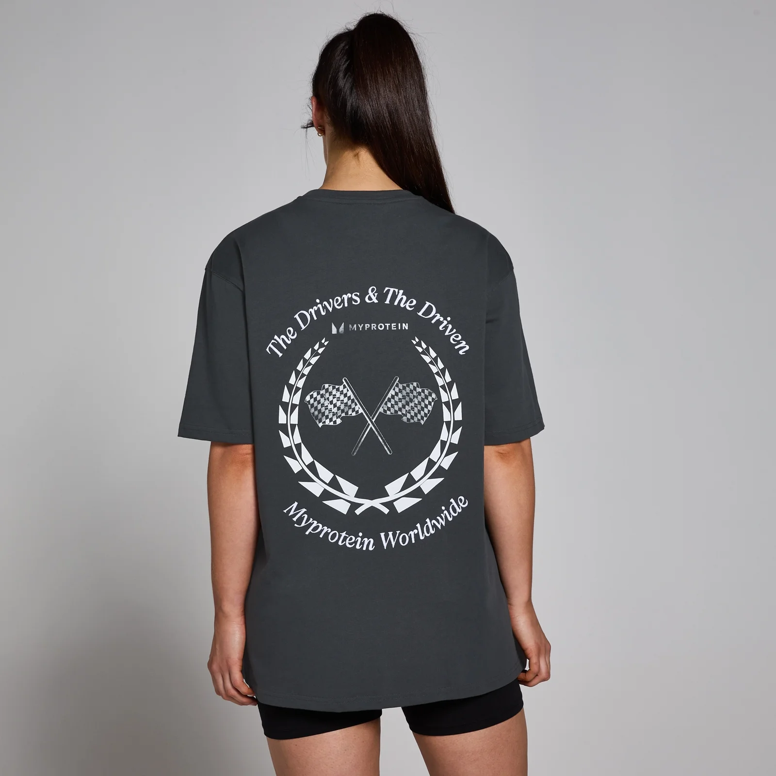 MP World Wide Graphic majica kratkih rukava - Washed Black - S-M Fotografija 1