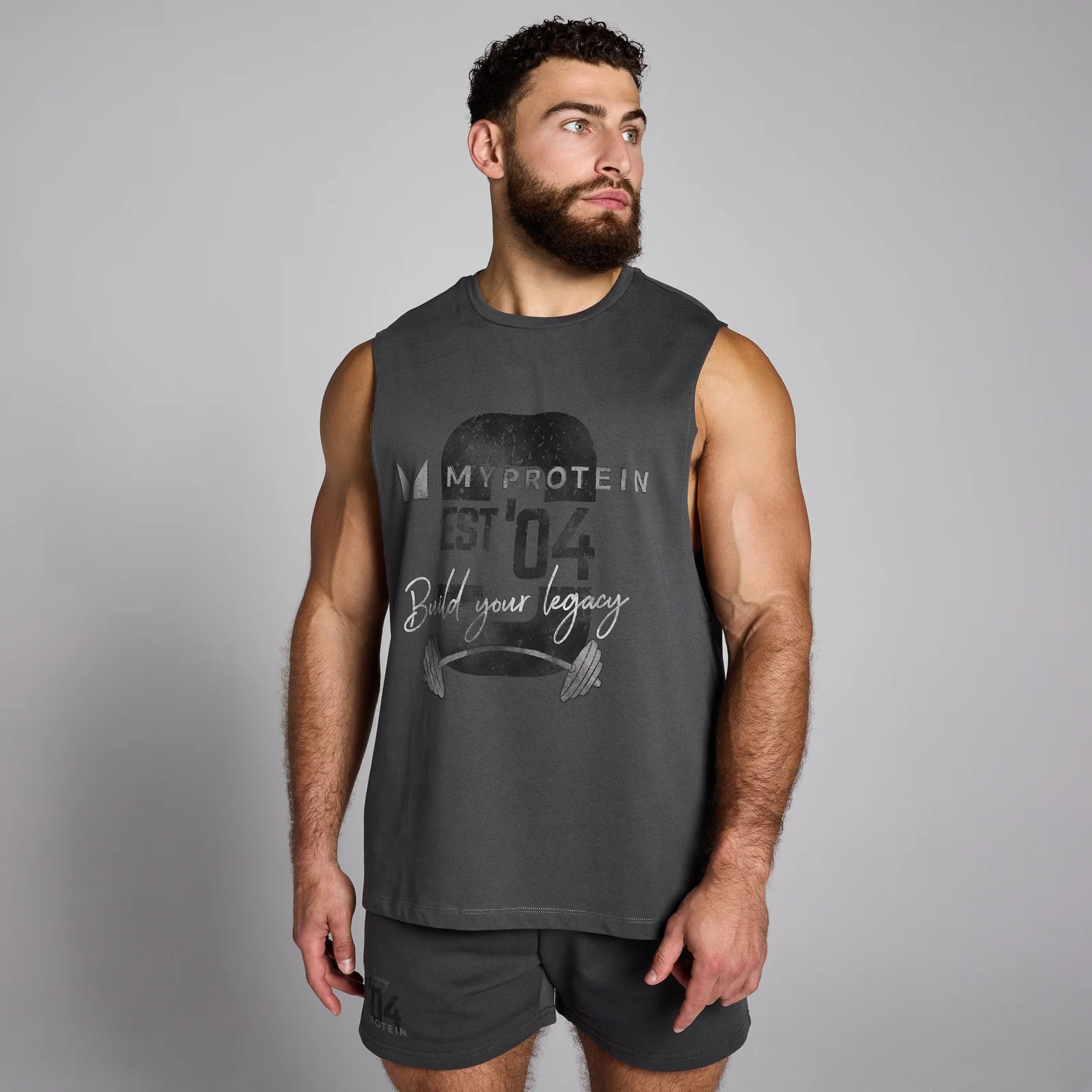MP muški prsluk Origin Graphic - Washed Grey - XL Fotografija 1