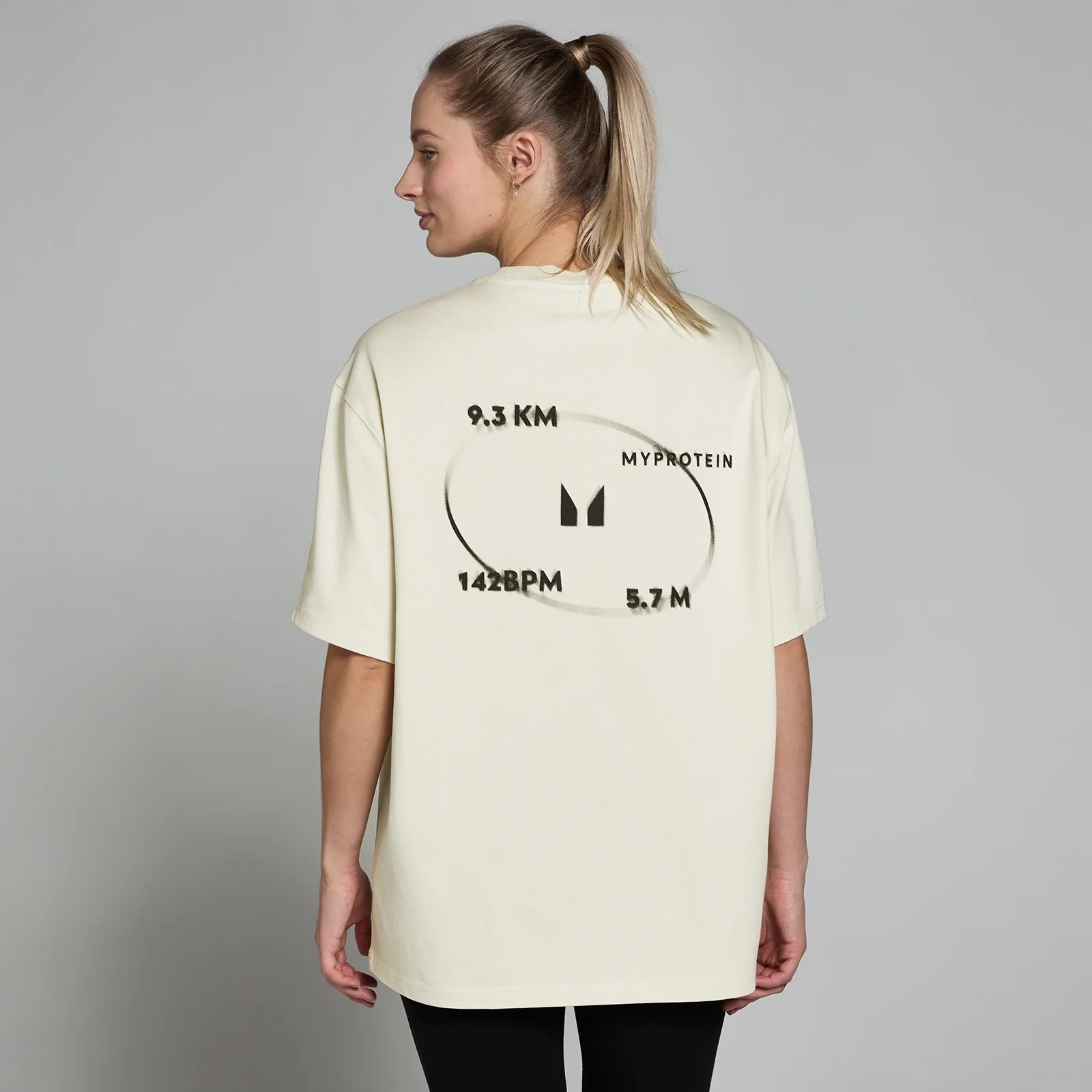 MP ženska Tracking Graphic majica kratkih rukava - Natural - S-M Fotografija 1