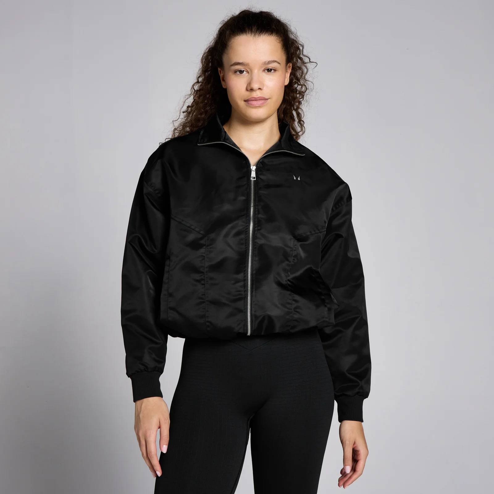 MP ženska najlonska bomber jakna Lifestyle - crna - XL Fotografija 1